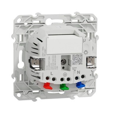 Schneider - Wiser Odace - Prise 2P+T connectée - 16A  - zigbee - Blanc - Réf : S520559