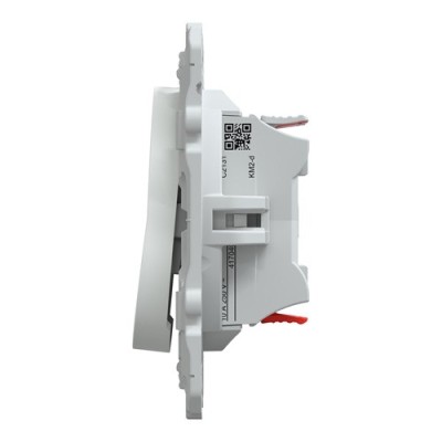 Schneider - Ovalis - double poussoir fermeture - 10AX - Blanc - Réf : S320216
