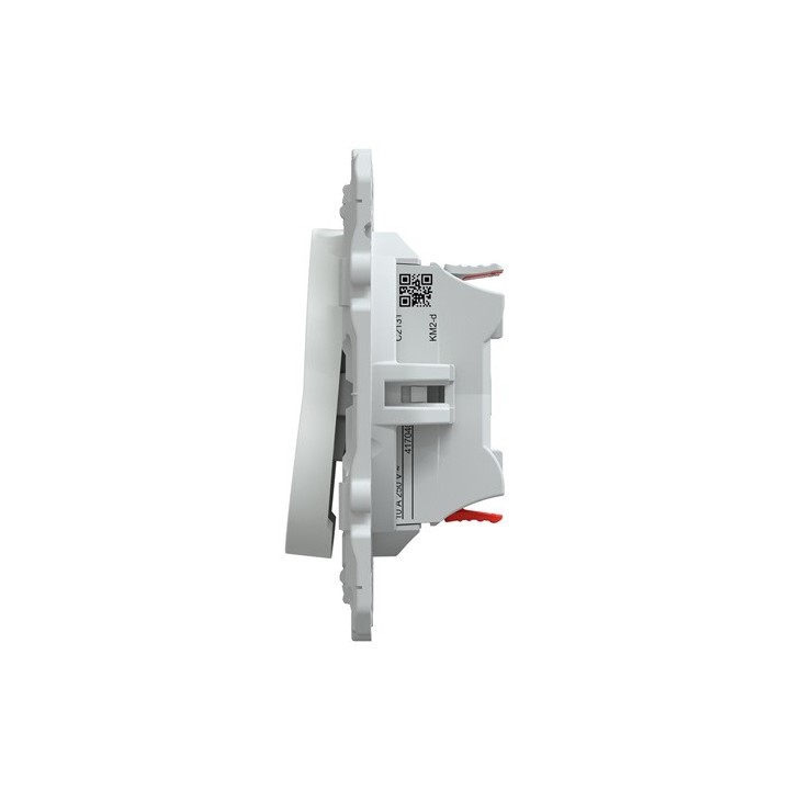 Schneider - Ovalis - double poussoir fermeture - 10AX - Blanc - Réf : S320216