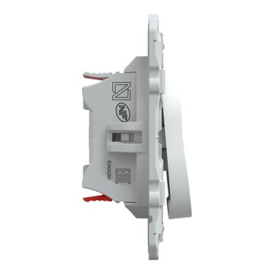 Schneider - Ovalis - combiné va et vient+poussoir - 10AX - Blanc - Réf : S320285