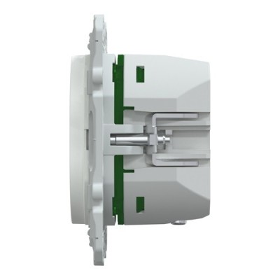 Schneider - Ovalis - Chargeur USB type A 7,5W +C 45W - Forte puissance type C - Blanc - Réf : S320403
