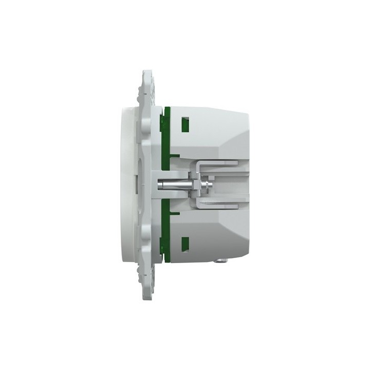 Schneider - Ovalis - Chargeur USB type A 7,5W +C 45W - Forte puissance type C - Blanc - Réf : S320403