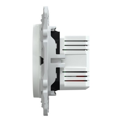 Schneider - Ovalis - double chargeur USB A+A 10,5W - Blanc - Réf : S320407