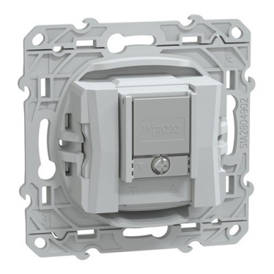 Schneider - Ovalis - prise TV-R-SAT - Blanc - Réf : S320461