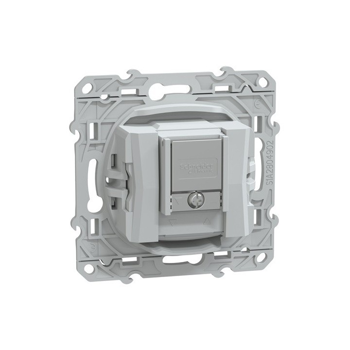 Schneider - Ovalis - prise TV-R-SAT - Blanc - Réf : S320461