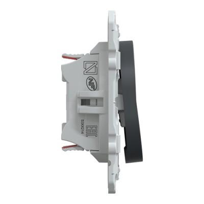Schneider - Ovalis - double va et vient - 10AX - Anthracite - Réf : S340214