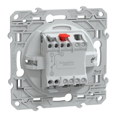 Schneider - Ovalis - interrupteur va et vient - 10AX - lumineux ou témoin - Anthracite - Réf : S340263