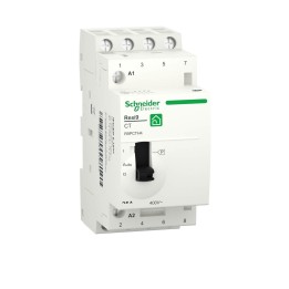 Schneider - Resi9 - contacteur heures creuses - 4NO - 25A - commande manuelle - Réf : R9PCTH4