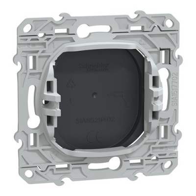 Schneider - Ovalis - obturateur - Anthracite - Réf : S340666