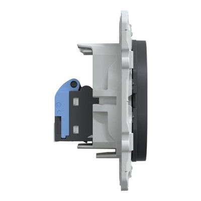 Schneider - Ovalis - prise RJ45 - cat.6 STP - réseaux VDI- grade 3 - Anthracite - Réf : S340476