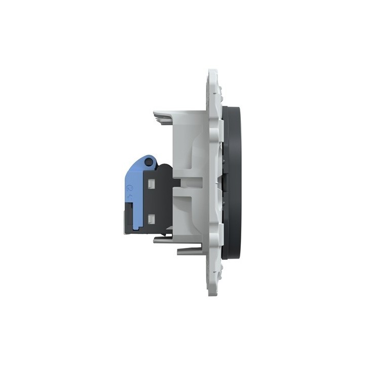 Schneider - Ovalis - prise RJ45 - cat.6 STP - réseaux VDI- grade 3 - Anthracite - Réf : S340476