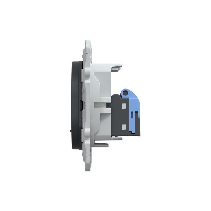 Schneider - Ovalis - prise RJ45 - cat6a - grade 3 (multimédia +) (longue distance) -Anth - Réf : S340477