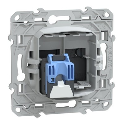 Schneider - Ovalis - prise RJ45 - cat6a - grade 3 (multimédia +) (longue distance) -Anth - Réf : S340477