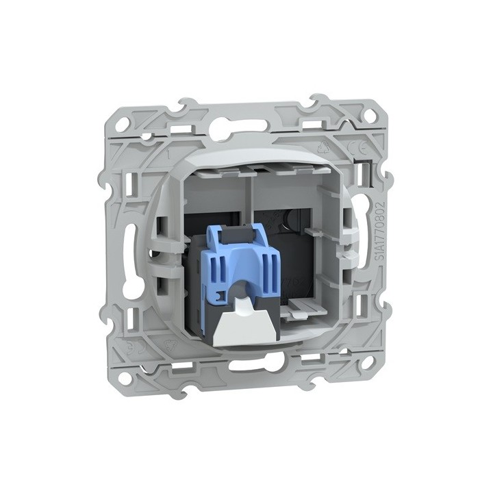 Schneider - Ovalis - prise RJ45 - cat6a - grade 3 (multimédia +) (longue distance) -Anth - Réf : S340477
