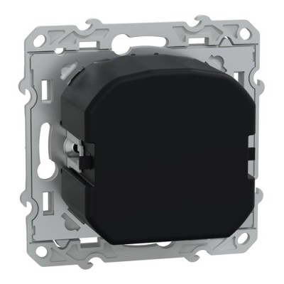 Schneider - Ovalis - Variateur de lumière universel - 2/3 fils - Anthracite - Réf : S340519