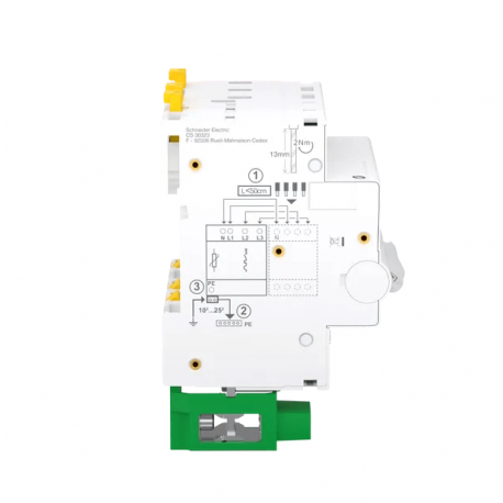 Schneider Electric Resi9 Überspannungsschutz – 10 KA, 3P+N, Für Schalttafeln & Elektroinstallation