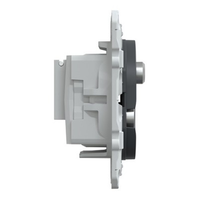 Schneider - Ovalis - prise TV-R-SAT - Anthracite - Réf : S340461