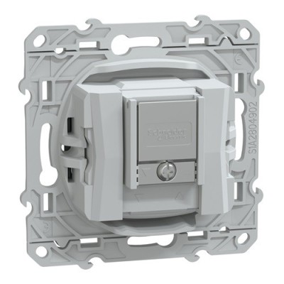 Schneider - Ovalis - prise TV-R-SAT - Anthracite - Réf : S340461