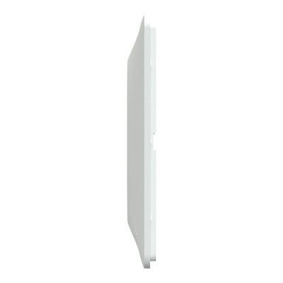 Schneider - Ovalis - Plaque de finition - 4 postes Horizontal - entraxe 71 mm - Blanc - Réf : S320708