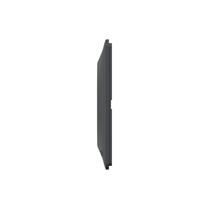 Schneider - Ovalis - Plaque de finition - 2 postes Horizontal - entraxe 71 mm - Anthracite - Réf : S340704