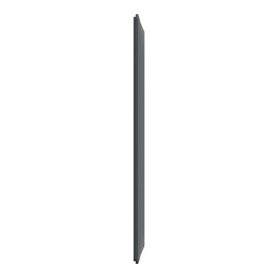 Schneider - Ovalis - Plaque de finition - 3 postes Vertical - entraxe 71 mm - Anthracite - Réf : S340726