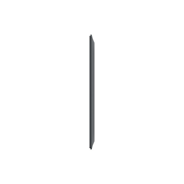 Schneider - Ovalis - Plaque de finition - 3 postes Vertical - entraxe 71 mm - Anthracite - Réf : S340726