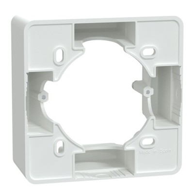 Schneider - Ovalis - Boîte support 36 mm pour montage en saillie - Blanc - Réf : S320762