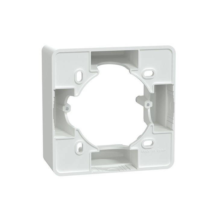 Schneider - Ovalis - Boîte support 36 mm pour montage en saillie - Blanc - Réf : S320762