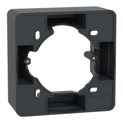 Schneider - Ovalis - Boîte support 36 mm pour montage en saillie - Anthracite - Réf : S340762