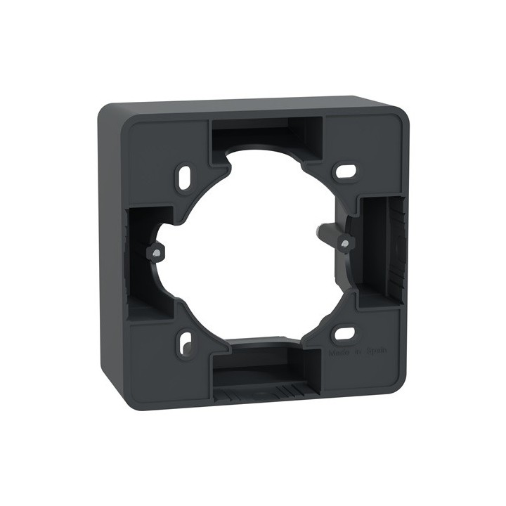 Schneider - Ovalis - Boîte support 36 mm pour montage en saillie - Anthracite - Réf : S340762