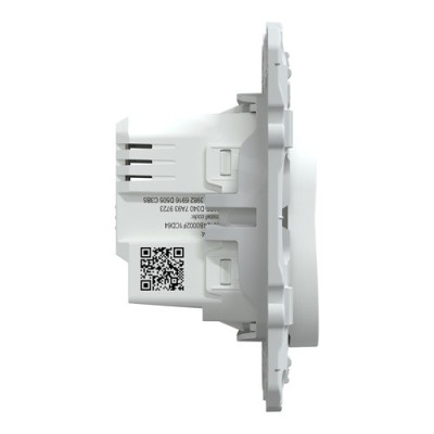 Schneider - Wiser Ovalis - bouton poussoir - 10A - zigbee - Blanc - Réf : S320530W