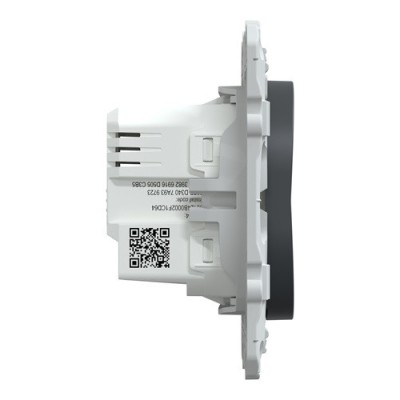 Schneider - Wiser Ovalis - interrupteur volet-roulant - 4A - zigbee - Anthracite - Réf : S340567W