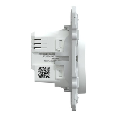 Schneider - Wiser Ovalis - interrupteur volet-roulant - 4A - zigbee - Blanc - Réf : S320567W