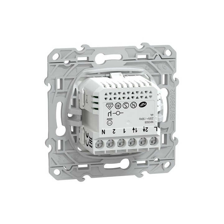 Schneider - Wiser Ovalis - interrupteur volet-roulant - 4A - zigbee - Blanc - Réf : S320567W