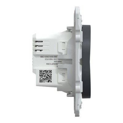 Schneider - Wiser Ovalis - variateur poussoir - 2 fils - zigbee - Anthracite - Réf : S340522W