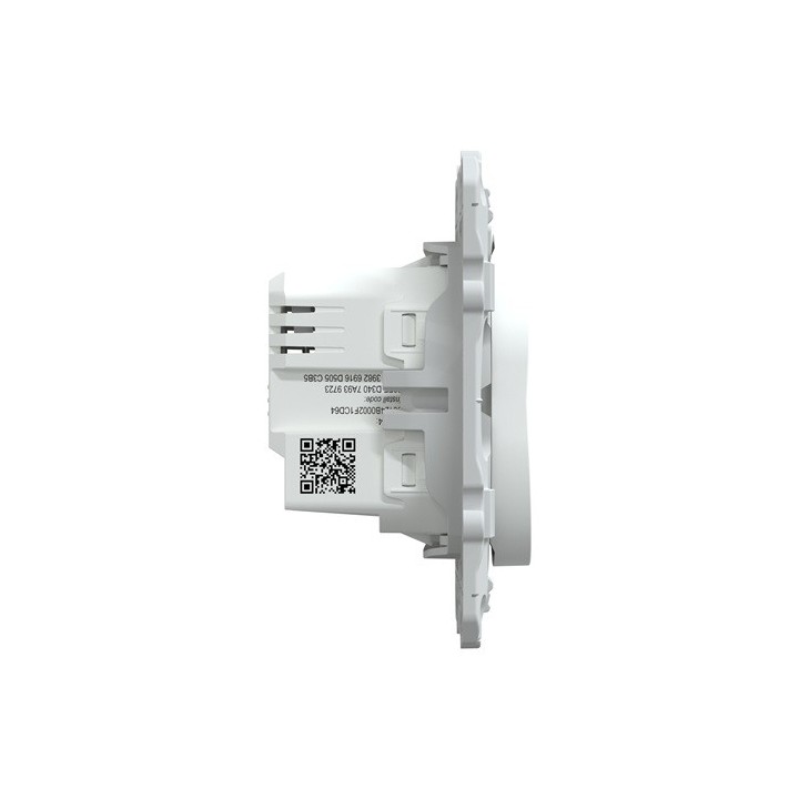 Schneider - Wiser Ovalis - variateur poussoir - 2 fils - zigbee - Blanc - Réf : S320522W