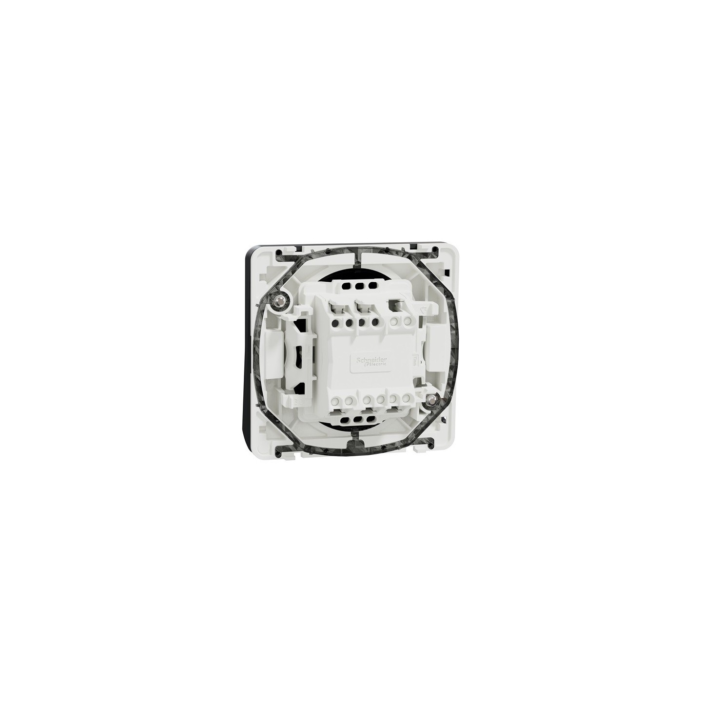 Bouton-poussoir Mureva Schneider – Picto Sonnerie, Gris, IK07 IP55