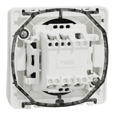 Schneider Mureva Styl - Va et vient composable IP55- connexion automatique blanc - Réf : MUR39723