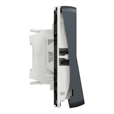 Schneider Mureva Styl - Double va et vient composable - IP55 connexion auto - gris - Réf : MUR35019