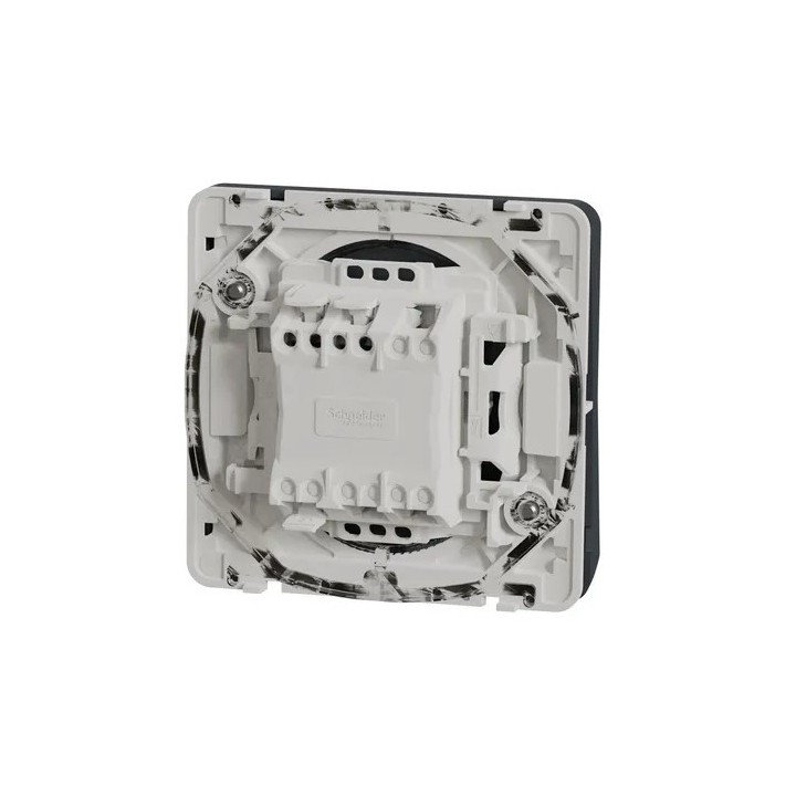 Schneider Mureva Styl - Va et vient lumineux LED composable - IP55 connexion auto - gris - Réf : MUR35025