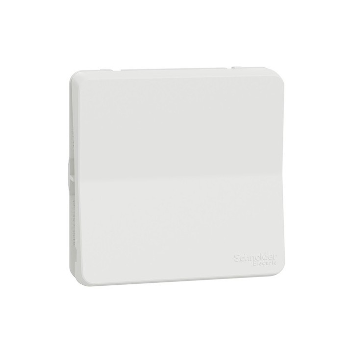 Schneider Mureva Styl - Bouton poussoir composable - IP55 connexion auto blanc - Réf : MUR39027