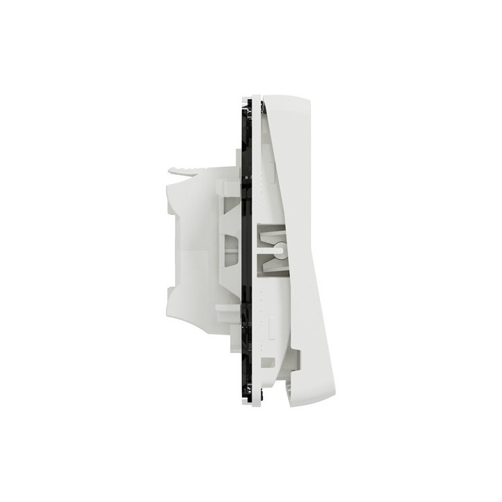 Schneider Mureva Styl - Bouton poussoir composable - IP55 connexion auto blanc - Réf : MUR39027
