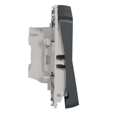 Schneider Electric - Mureva Styl - Bouton poussoir volets roulants - composable - IP55 - IK07 - gris - Réf : MUR35042