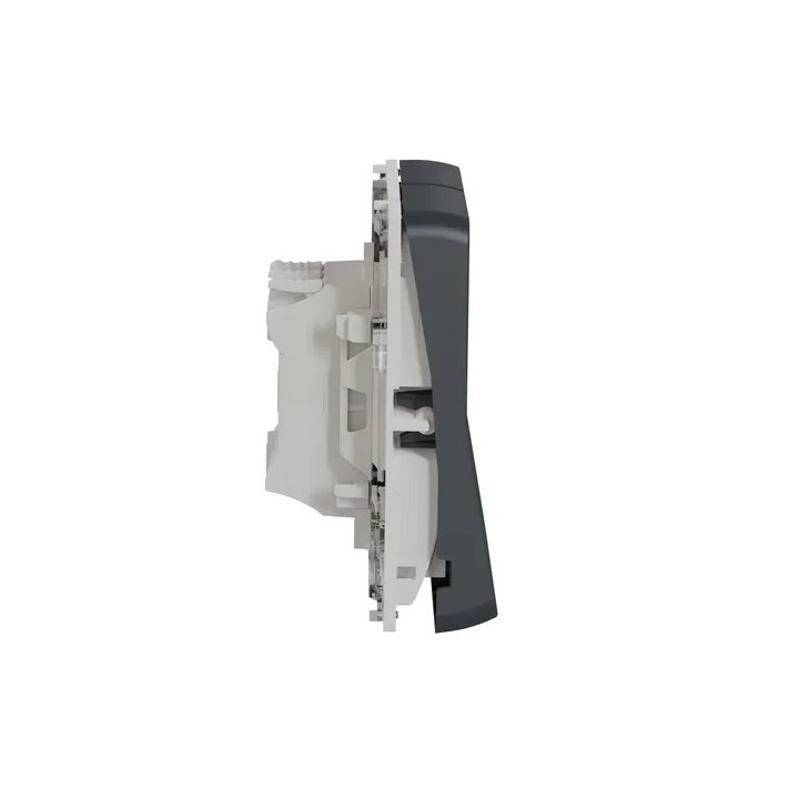Schneider Electric - Mureva Styl - Bouton poussoir volets roulants - composable - IP55 - IK07 - gris - Réf : MUR35042