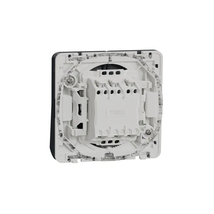 Schneider Electric - Mureva Styl - Bouton poussoir volets roulants - composable - IP55 - IK07 - gris - Réf : MUR35042