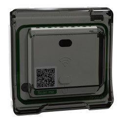 Schneider Electric - Mureva Styl - Répéteur wifi avec adaptateur - composable - IP55 - IK07 - blanc - Réf : MUR39070