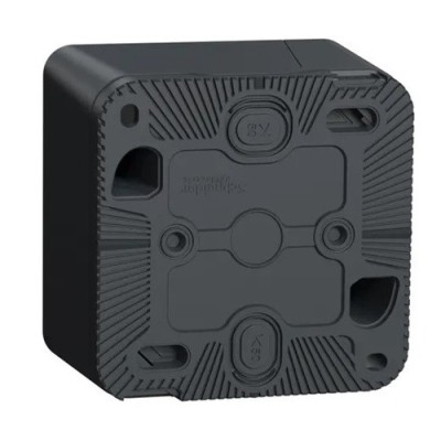 Schneider Mureva Styl : Boite 1 poste saillie IP55 gris - Réf : MUR37911