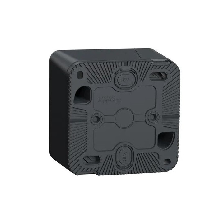 Schneider Mureva Styl : Boite 1 poste saillie IP55 gris - Réf : MUR37911