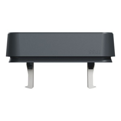 Schneider Electric - Mureva Styl - Cadre 1 poste à griffes - encastré - IP55 - IK08 - gris - Réf : MUR34108