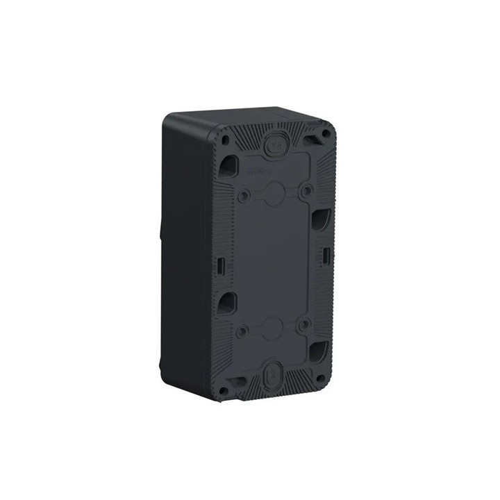 Schneider Mureva Styl - Prise courant 2P+T+ Va et Vient verticale complet saillie - IP55 gris - Réf : MUR36025